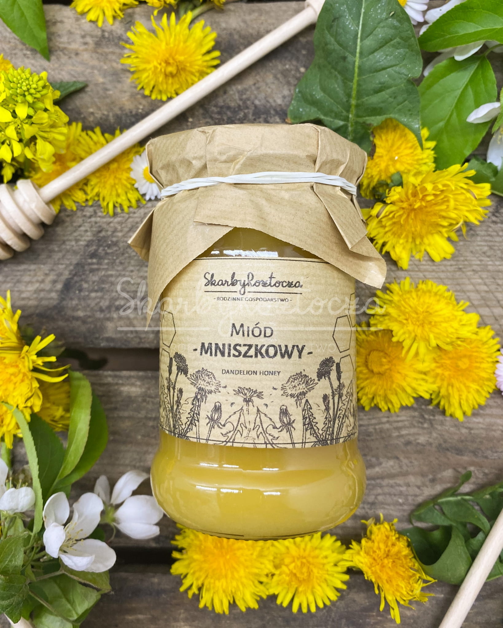 Miód Mniszkowy 370g - Skarby Roztocza